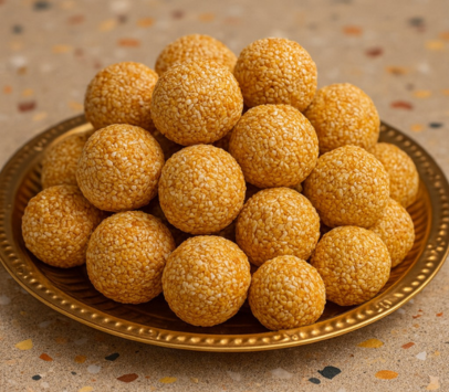 Homemade Til Laddoo